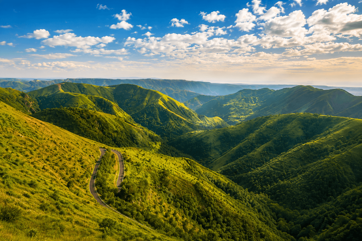 Waterfalls and living root bridges in Cherrapunji, Meghalaya